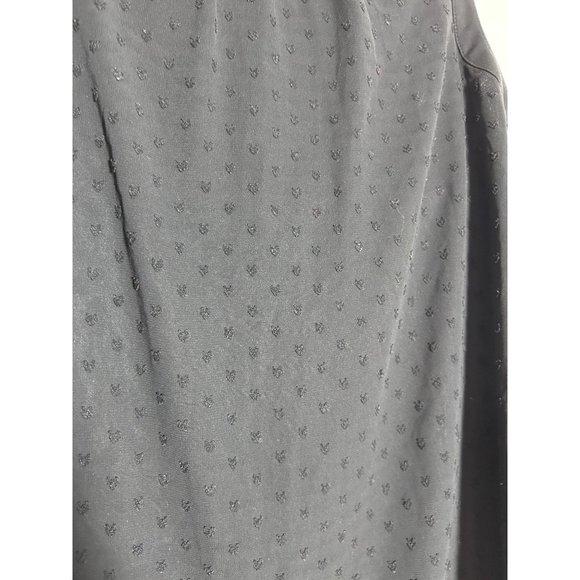 Candie's Women's Pullover Swiss Dot Style Pullover Top in Black - Sz S - Picture 3 of 6